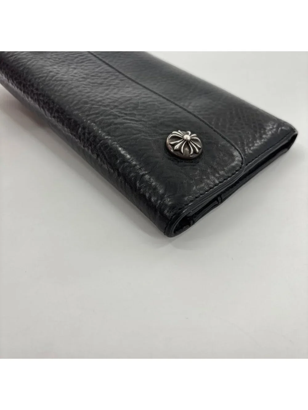Chrome Hearts Super Wave Cross Ball Wallet Black